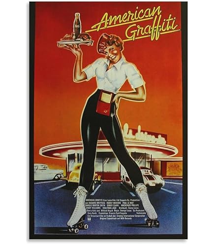 Amazon.co.jp: アメリカングラフィティ映画ウォールアートレトロ